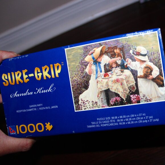 3/$77❤️TWO 2 x Sandra Kuck 1000 pcs puzzles ~ Garden Party + Flowers For Her - Picture 2 of 13